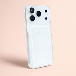 Capa de Silicone com Proteção para a Câmara e Porta-cartões para iPhone 17 Pro -La Casa de las Carcasas, Acessórios e Capas para
