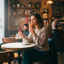 Capa Tough - Croissant & Chill