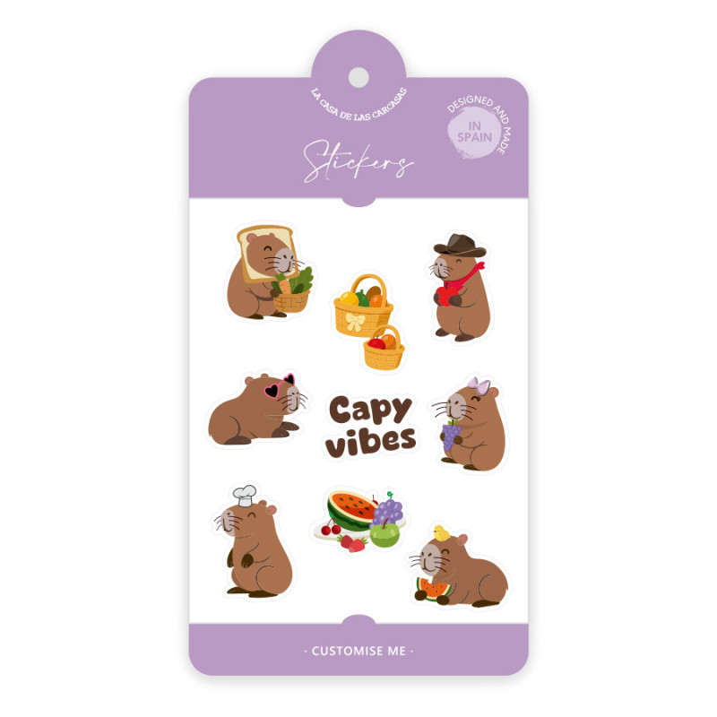 Stickers Oficiais Capibara - Personaliza os teus dispositivos Stickers Oficiais Capibara - Personaliza os teus dispositivos