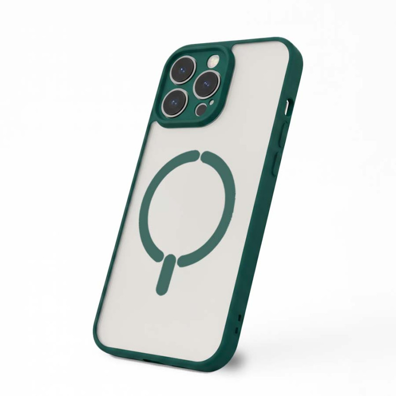 Capa Bumper Compatível com Magsafe com Protetor de Câmara para iPhone 15 Pro Max