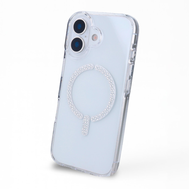 Funda Antiyellow Compatible con MagSafe con Brillantes para iPhone 17 Funda Antiyellow Compatible con MagSafe con Brillantes para iPhone 17
