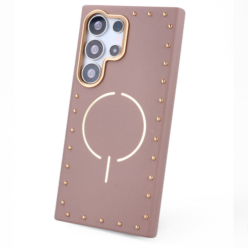 Funda Tachas Compatible con Magsafe para Samsung Galaxy S25 Ultra Funda Tachas Compatible con Magsafe para Samsung Galaxy S25 Ultra