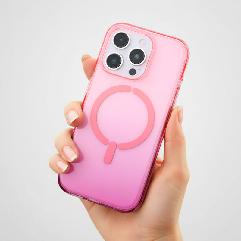 Capa Antiyellow Gradiente Compatível com Magsafe para iPhone 14 Pro thumbnail