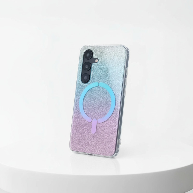 Capa Ring Glitter Compatível com Magsafe para Samsung Galaxy S25 thumbnail