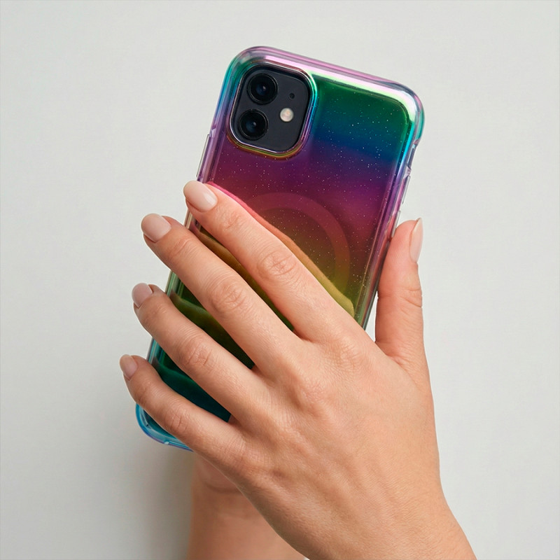 Capa Purpurina Compatível com Magsafe para iPhone 11 thumbnail