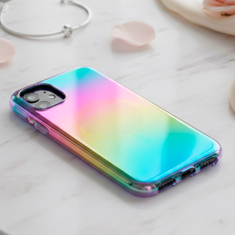 Capa Purpurina Compatível com Magsafe para iPhone 11 thumbnail