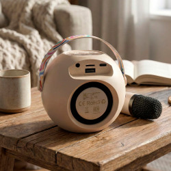 Altifalante Karaoke com Microfone