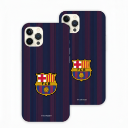 Capa Tough Oficial FC Barcelona - Fundo Escuro com Riscas