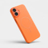 Funda Funda Magbattery Con Cubrecamara Naranja para iPhone 16 Plus
