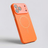 Funda Funda Magbattery Con Cubrecamara Naranja para iPhone 17 Pro Max