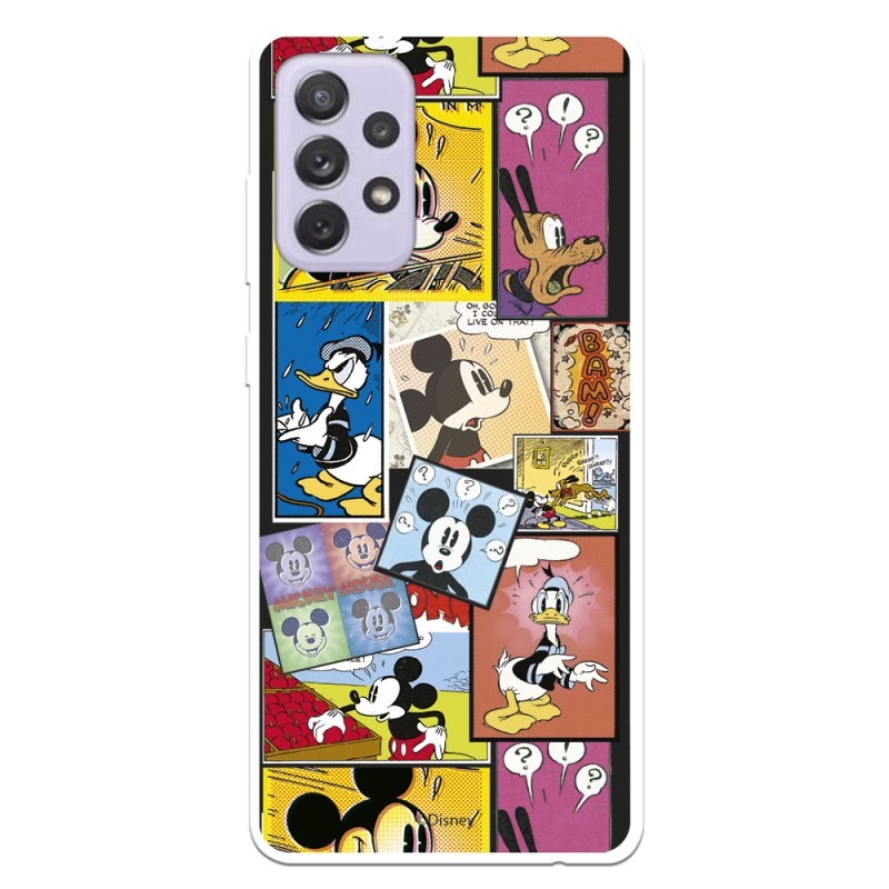 Funda para Samsung Galaxy A72 4G Oficial de Disney Mickey Comic - Clásicos Disney