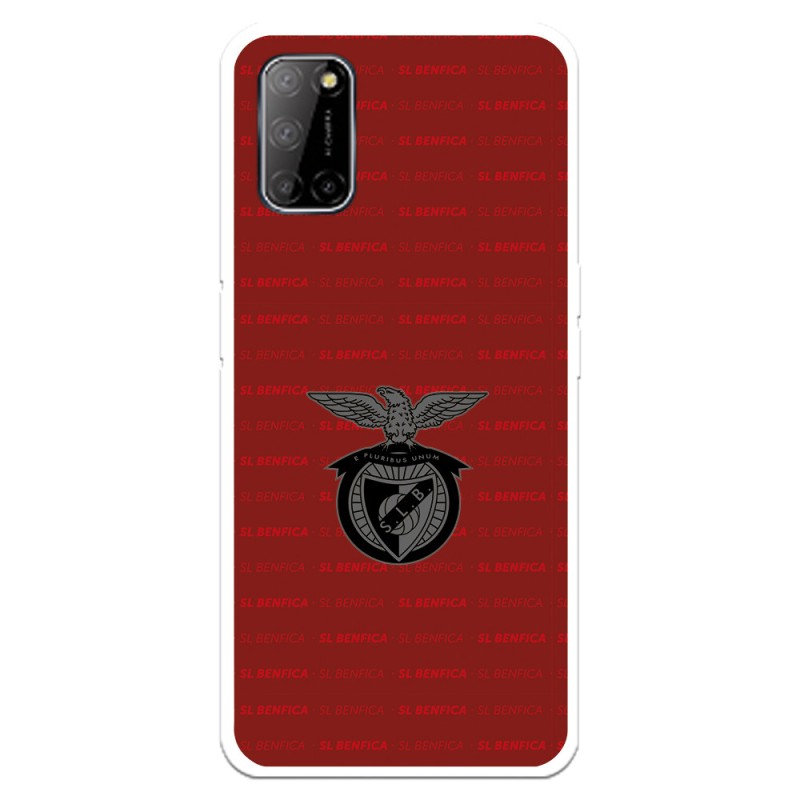 Funda para Oppo A52 del Benfica Escudo Fondo Granate - Licencia Oficial Benfica