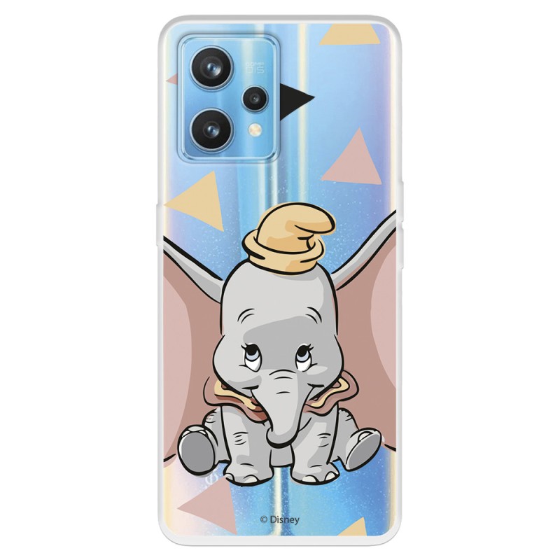 Funda para Realme 9 4G Oficial de Disney Dumbo Silueta Transparente - Dumbo