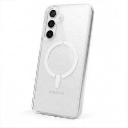 Funda Transparente Logo Compatible con Magsafe para Samsung Galaxy A55 5G