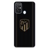 Funda para ZTE Blade A52 del Atlético de Madrid Escudo Dorado Fondo Negro  - Licencia Oficial Atlético de Madrid