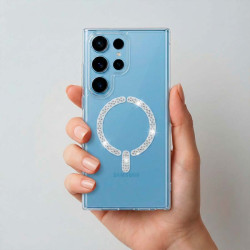 Funda Antiyellow Compatible con MagSafe con Brillantes para Samsung Galaxy S26 Ultra