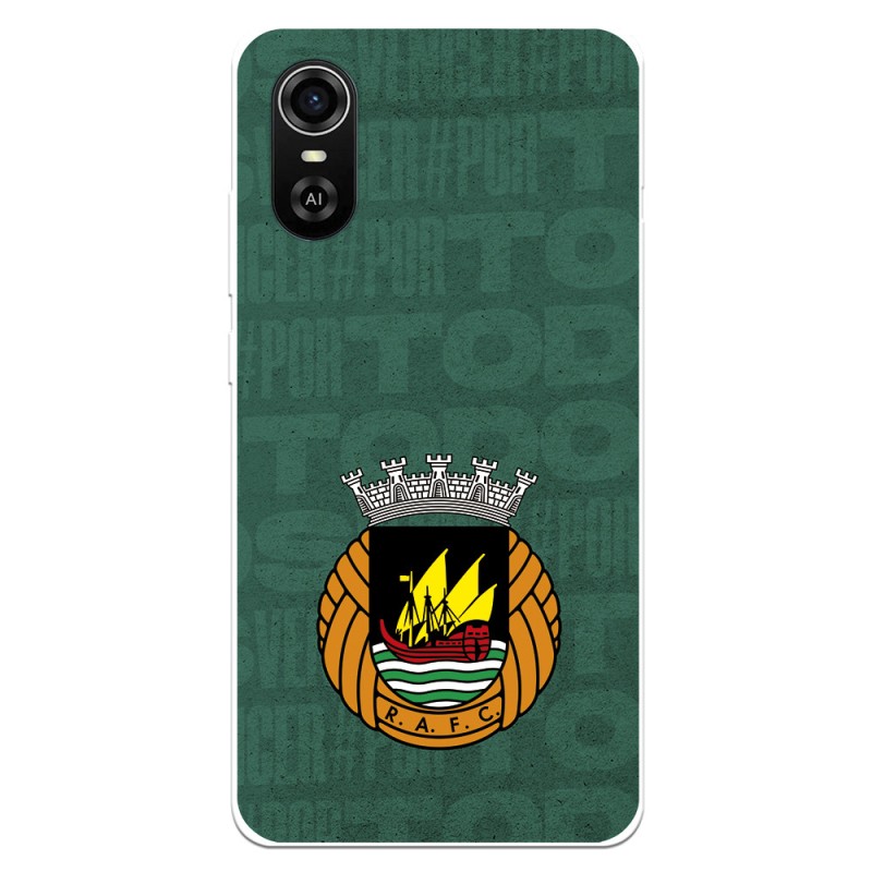 Funda para ZTE Blade A31 Plus del Rio Ave FC Escudo Fondo Verde  - Licencia Oficial Rio Ave FC