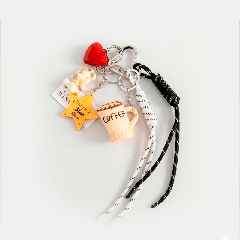 Charm Porta-chaves Café Kawaii | La Casa de las Carcasas
