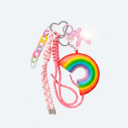 Charm Porta-chaves Arco-Íris Kawaii | La Casa de las Carcasas