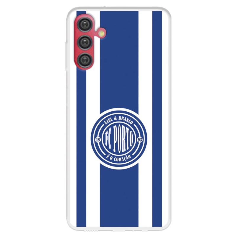 Funda para Samsung Galaxy A04s del Fútbol Club Oporto Escudo Escudo y Rayas  - Licencia Oficial Fútbol Club Oporto