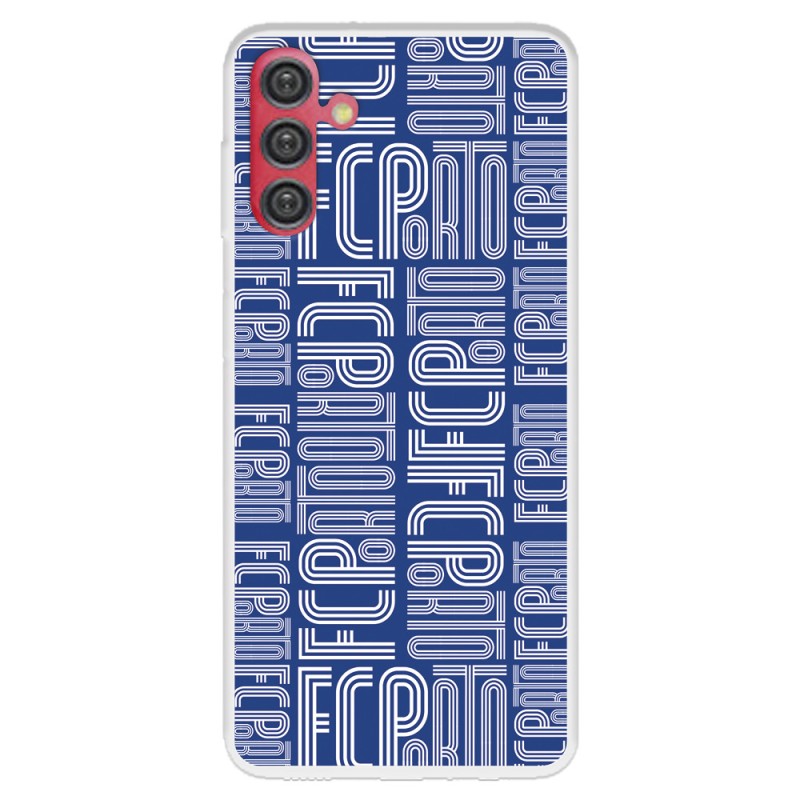 Funda para Samsung Galaxy A04s del Fútbol Club Oporto Nombre Fondo Azul  - Licencia Oficial Fútbol Club Oporto