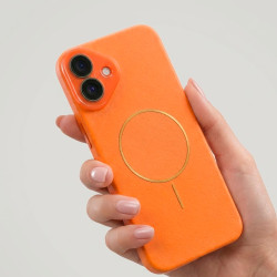 Funda Funda Magbattery Con Cubrecamara Naranja para iPhone 16