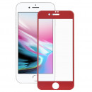Película de vidro temperado completa Vermelho para iPhone 8 Plus