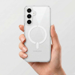 Funda Transparente Logo Compatible con Magsafe para Samsung Galaxy A37