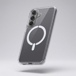 Funda Transparente Logo Compatible con Magsafe para Samsung Galaxy A57