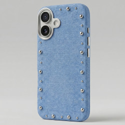 Funda Denim Magbattery para iPhone 16 Plus