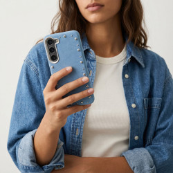 Funda Denim Magbattery para Samsung Galaxy S23