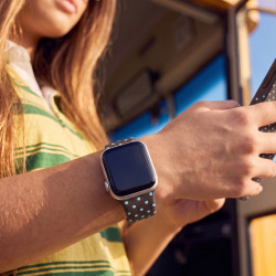 Correia de Silicone Apple Watch 38mm Blue - Back to School