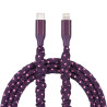 Cabo Tipo C para Lightning Burgundy - Back to School