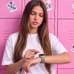 Correia de Silicone Apple Watch 38mm Green - Back to School