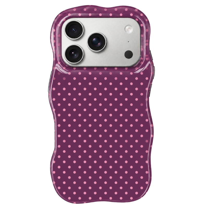 Capa Tough - Burgundy Wave Dots Case