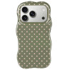 Capa Tough - Olive Green Wave Dots Case