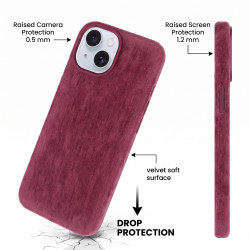 Funda Velvet para iPhone 15 Plus