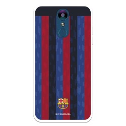 Funda para LG K9 2018 del FC Barcelona Fondo Rayas Verticales  - Licencia Oficial FC Barcelona