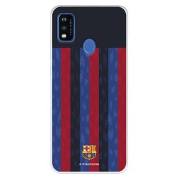 Funda para ZTE Blade A51 del FC Barcelona Fondo Rayas Verticales  - Licencia Oficial FC Barcelona