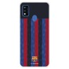 Funda para ZTE Blade A51 del FC Barcelona Fondo Rayas Verticales  - Licencia Oficial FC Barcelona