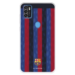 Funda para ZTE Blade A31 del FC Barcelona Fondo Rayas Verticales  - Licencia Oficial FC Barcelona