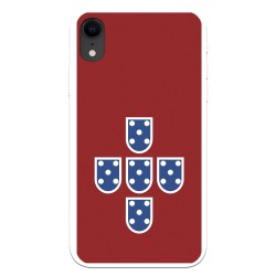 Funda para iPhone XR del Federación Portuguesa de Fútbol Escudo Fondo Rojo  - Licencia Oficial Federación Portuguesa de Fútbol