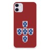 Funda para iPhone 11 del Federación Portuguesa de Fútbol Escudo Fondo Rojo  - Licencia Oficial Federación Portuguesa de Fútbol