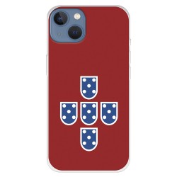 Funda para iPhone 13 del Federación Portuguesa de Fútbol Escudo Fondo Rojo  - Licencia Oficial Federación Portuguesa de Fútbol