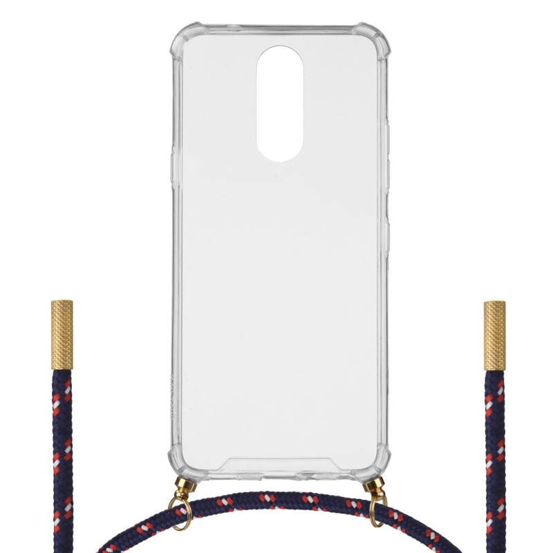 Funda para Lg K40 Silicona Colgante Tricolor