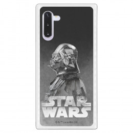 Funda para Samsung Galaxy Note 10 Oficial de Star Wars Darth Vader Fondo negro - Star Wars