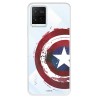 Funda para Vivo Y21 Oficial de Marvel Capitán América Escudo Transparente - Marvel