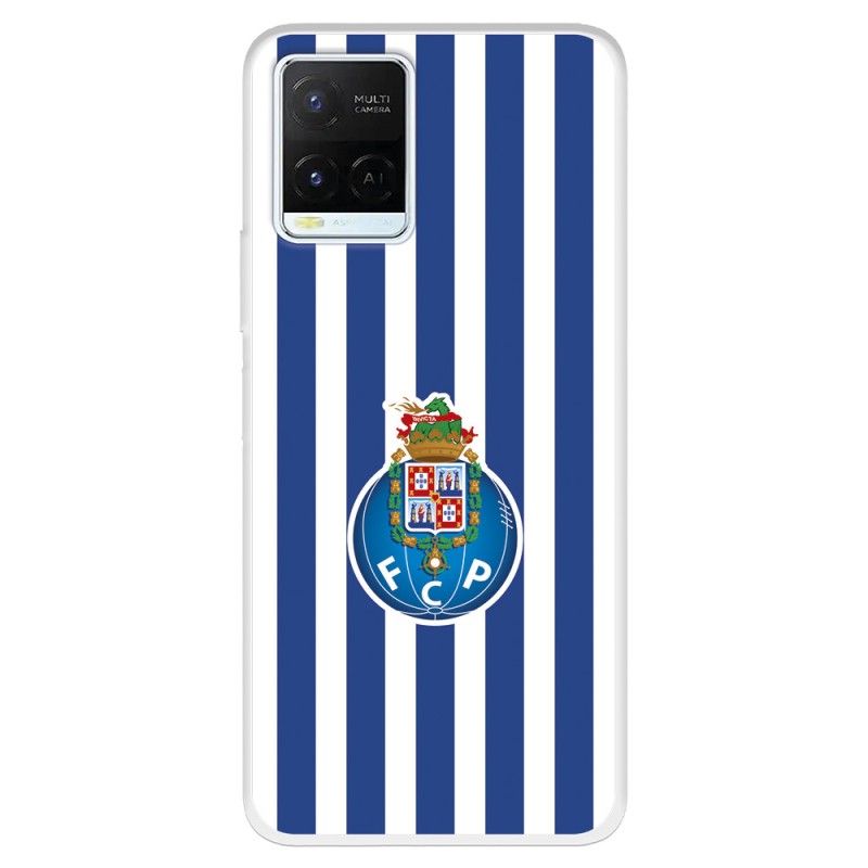 Funda para Vivo Y21 del Fútbol Club Oporto Escudo Rayas  - Licencia Oficial Fútbol Club Oporto