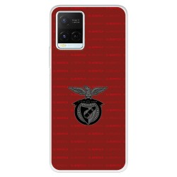 Funda para Vivo Y21 del Benfica Escudo Fondo Granate  - Licencia Oficial Benfica