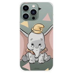 Funda para iPhone 14 Pro Max Oficial de Disney Dumbo Silueta Transparente - Dumbo